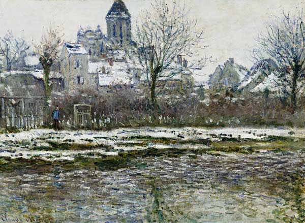 The Church at Vetheuil under Snow a Claude Monet