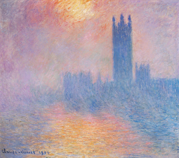 Il Parlamento di Londra a Claude Monet