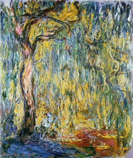 The Large Willow at Giverny a Claude Monet