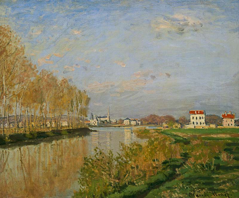 The Seine at Argenteuil a Claude Monet