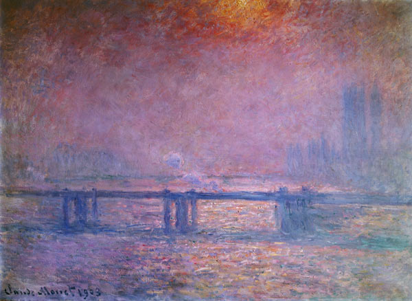 Il Tamigi a Charing Cross a Claude Monet