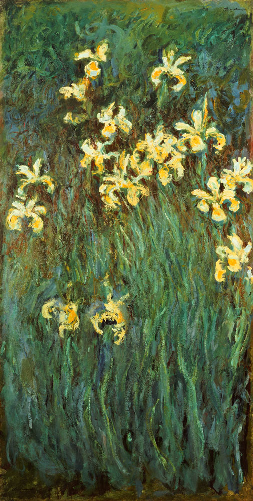 The Yellow Irises a Claude Monet