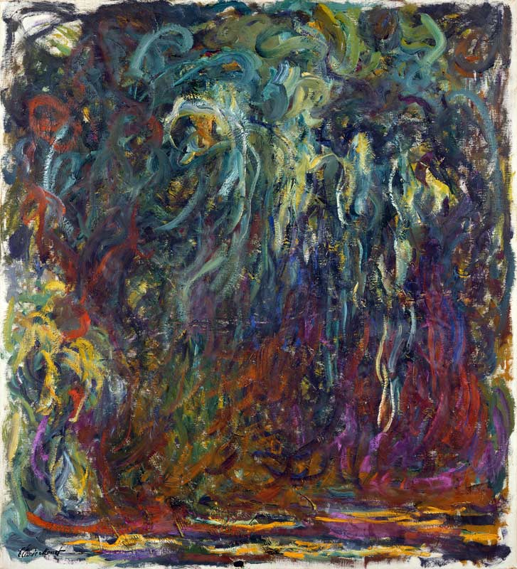 Weeping willows a Claude Monet