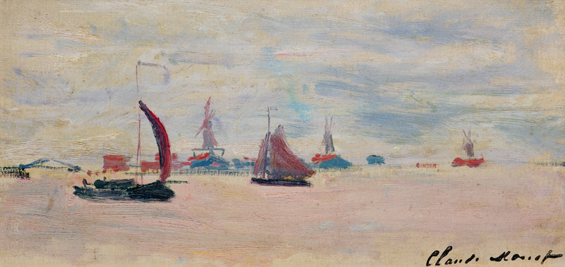 View of the Voorzaan a Claude Monet