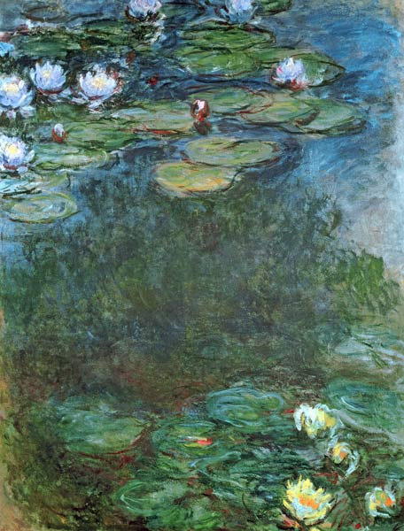 Water-Lilies (oil on canvas) a Claude Monet