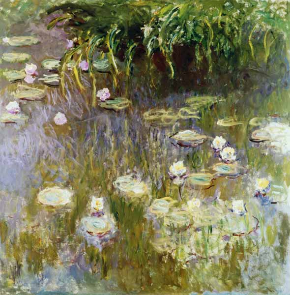 Waterlilies at Midday a Claude Monet