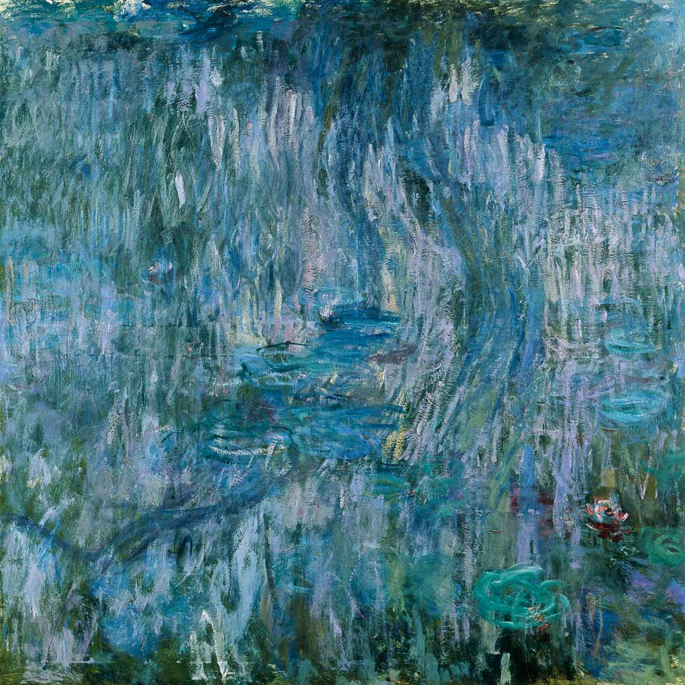 Waterlilies with Reflections of a Willow Tree a Claude Monet