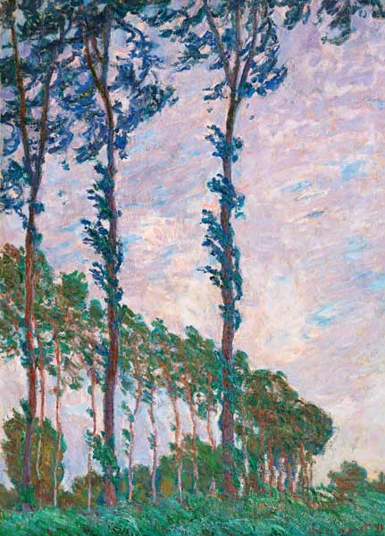 Wind Effect, Series of The Poplars a Claude Monet