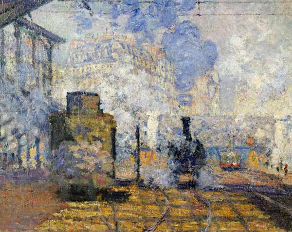 Monet / Gare Saint-Lazare / 1877 /Detail a Claude Monet
