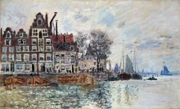 View of Amsterdam (Het Kamperhoofd) a Claude Monet
