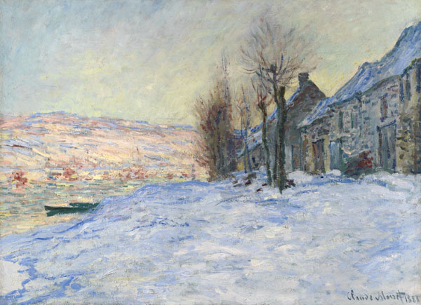 Lavacourt under Snow a Claude Monet