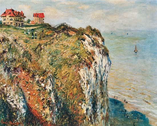 Cliff at Dieppe a Claude Monet