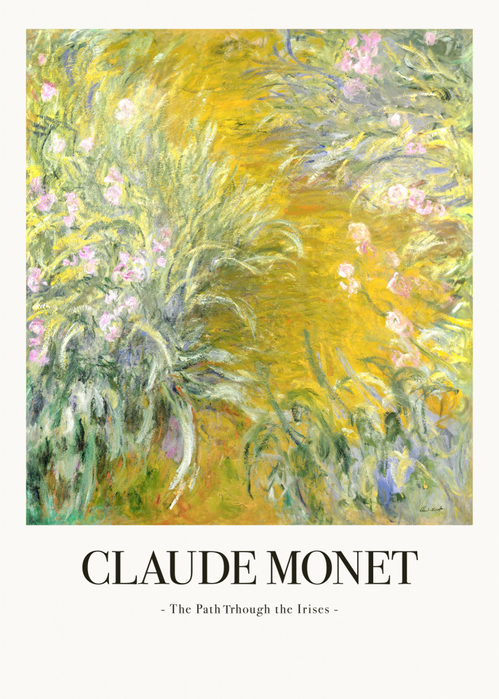 The Path Through The Irises a Claude Monet