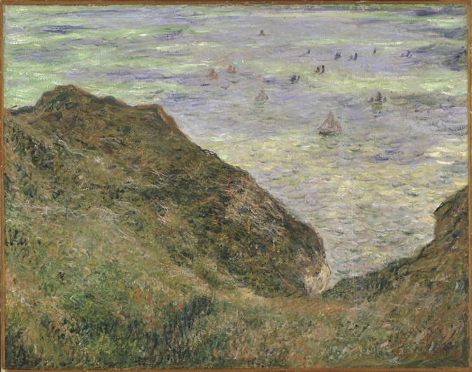 On the cliff at Pourville a Claude Monet