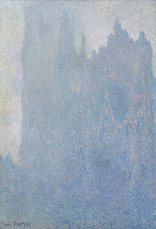 The Rouen Cathedral in fog a Claude Monet