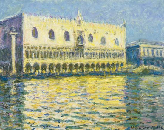 The Ducal Palace, Venice a Claude Monet
