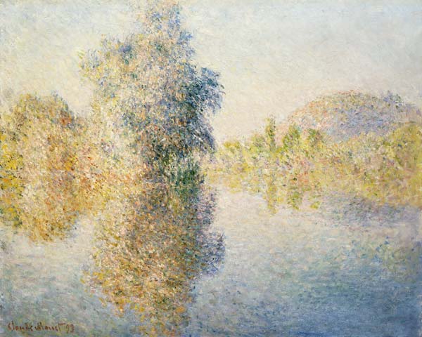 Early Morning on the Seine at Giverny a Claude Monet