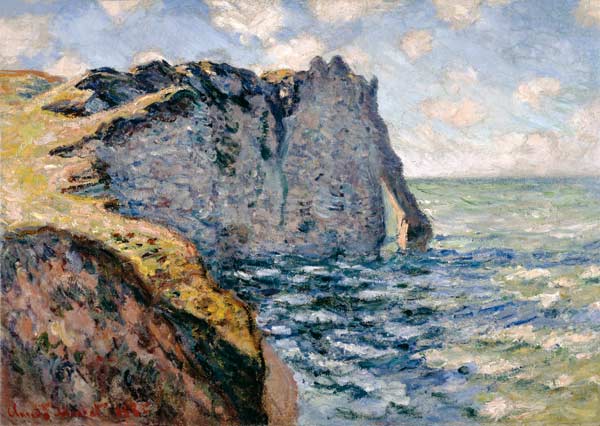 The Cliff of Aval, Etrétat a Claude Monet