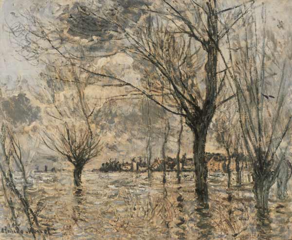 Flood of the Seine at Vétheuil a Claude Monet