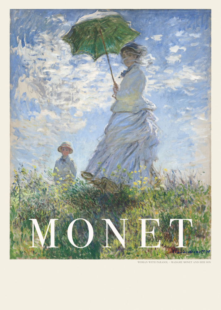 Woman With Parasol a Claude Monet