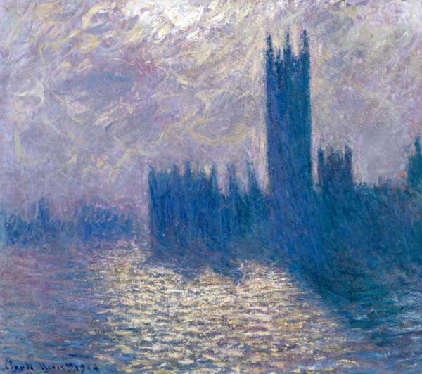 The Houses of Parliament, Stormy Sky a Claude Monet
