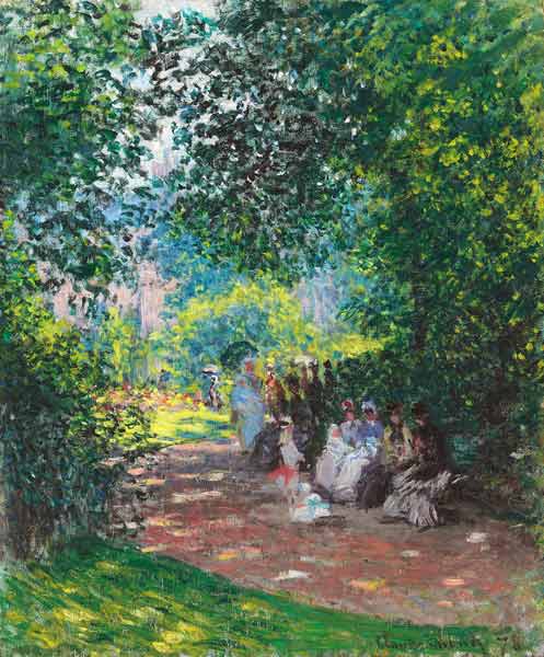 Im Park Monceau (Au Parc Monceau) a Claude Monet