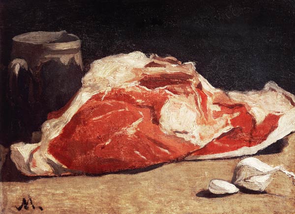 Still Life, the Joint of Meat a Claude Monet