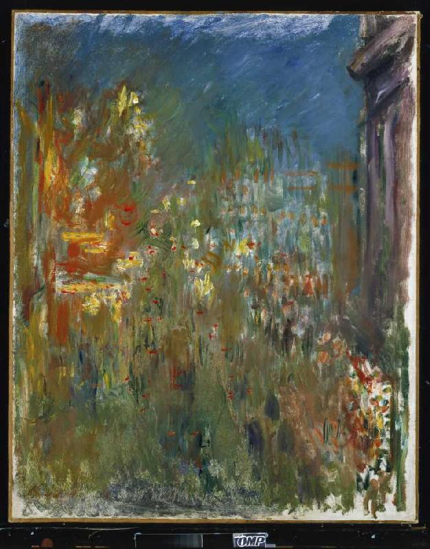 Leicester Square bei Nacht a Claude Monet