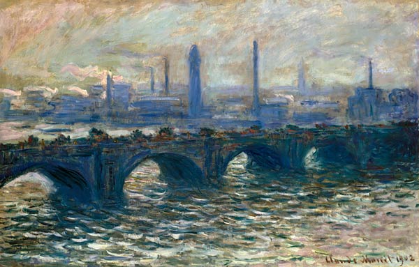 London, Waterloo. a Claude Monet