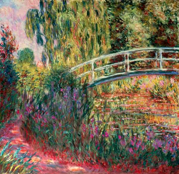 Ponte giapponese nel giardino di Giverney a Claude Monet