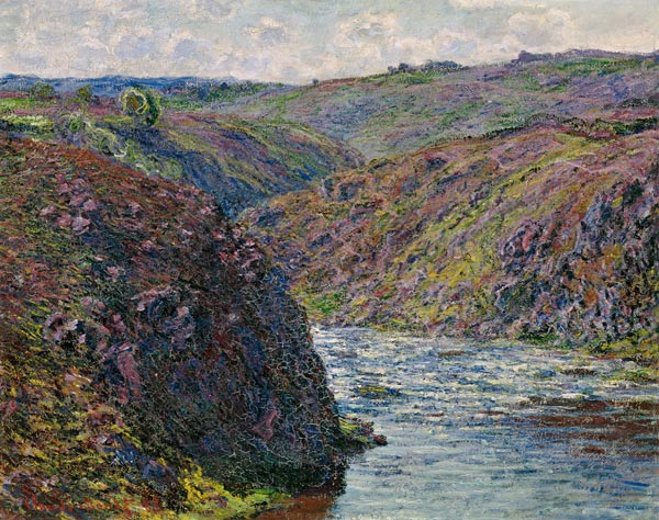 Ravines of the Creuse at the End of the Day a Claude Monet