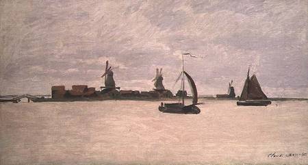 The Outer Harbour at Zaandam a Claude Monet