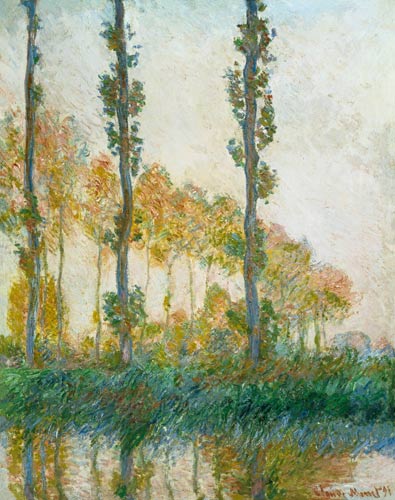 Poplars in autumn. a Claude Monet