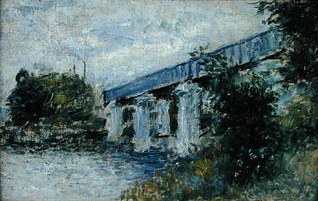 Railway Bridge at Argenteuil a Claude Monet
