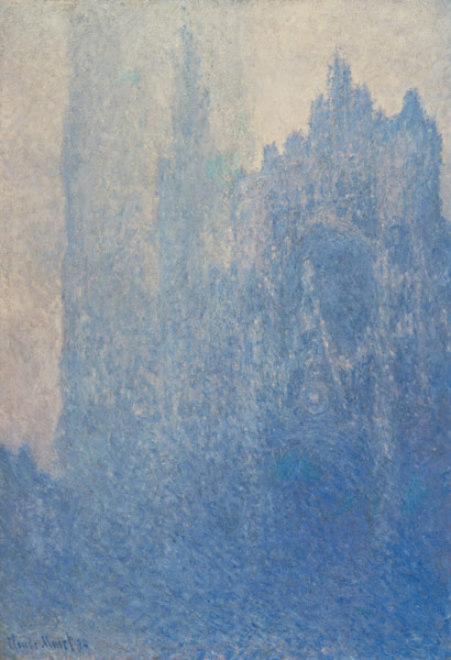 Rouen Cathedral, Foggy Weather a Claude Monet