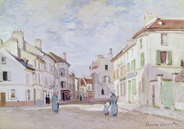 Rue de la Chaussee at Argenteuil a Claude Monet