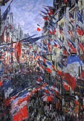Rue St. Denis on June 30th a Claude Monet