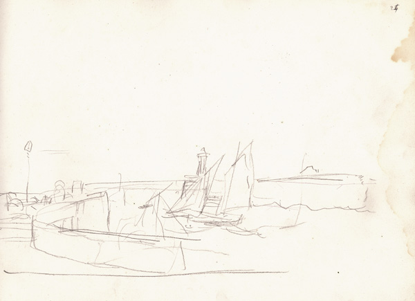 Sailing Boats Leaving a Port a Claude Monet