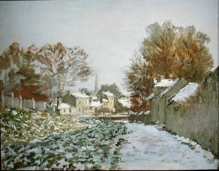 Snow at Argenteuil a Claude Monet