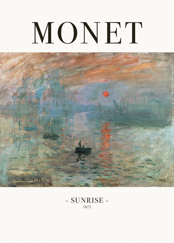 Sunrise 1872 a Claude Monet