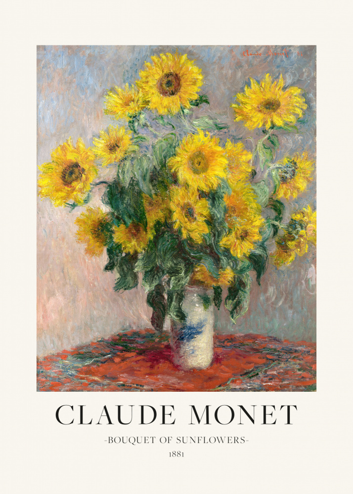 Bouquet Of Sunflowers a Claude Monet