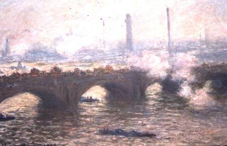 Study of Waterloo Bridge at Dusk a Claude Monet
