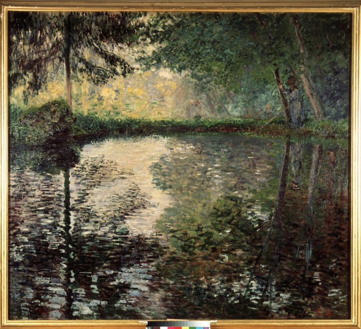 Pond at Montgeron a Claude Monet