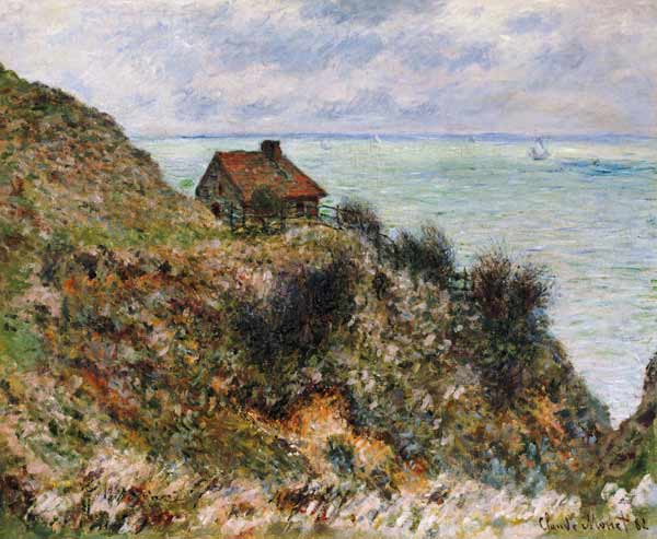 The Customs Officers' Hut at Pourville a Claude Monet