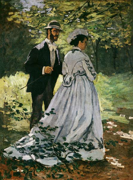 The Promenaders, or Bazille and Camille a Claude Monet
