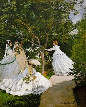 Donne in giardino in Ville d'Avray