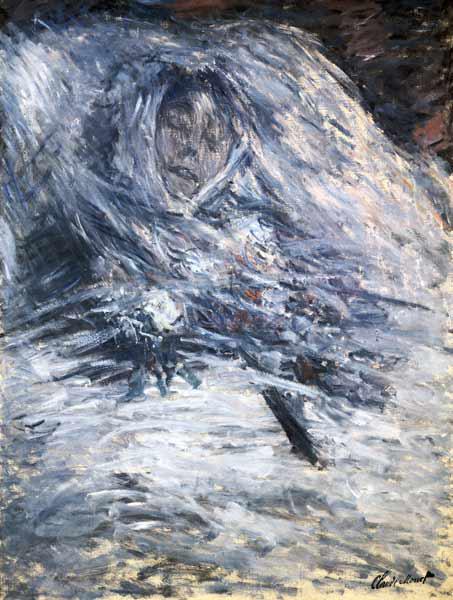 Camille Monet on the deathbed