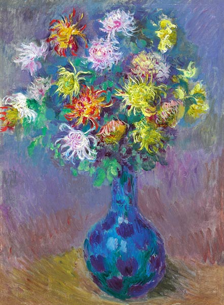 Vaso con Crisantemi a Claude Monet