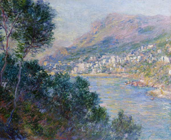 Monte Carlo, Vue du Cap Martin a Claude Monet