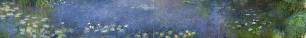 Waterlilies: Morning, 1914-18 (centre left and rigth section) a Claude Monet